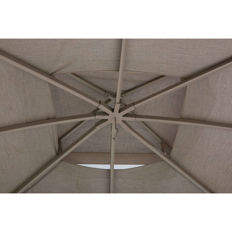 Sunjoy 11 ft. x 13 ft. Hudson Soft Top Gazebo with 5year Fade